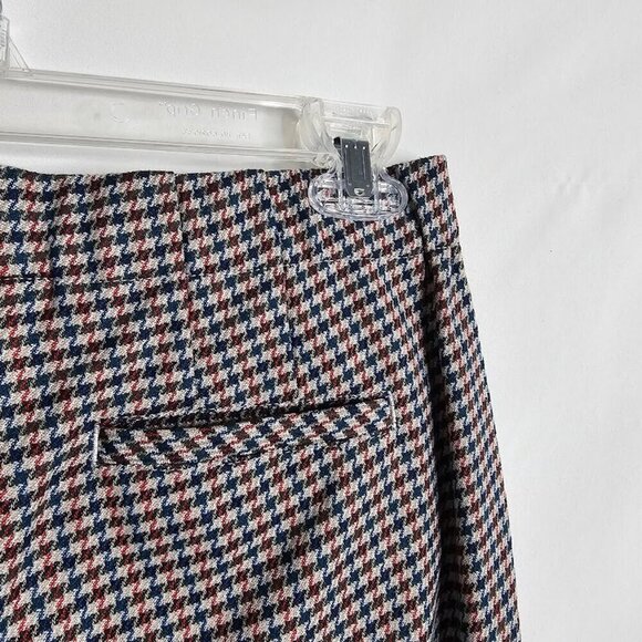 J. JILL Trousers Pants MULTICOLOR Houndstooth Plaid size 4 Pull On Preppy Twee - Picture 7 of 7